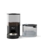Set distributeur de croquettes et fontaine pour chat et petit chien anthracite - 28.3 × 18 × 29.8 cm