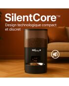 Set distributeur de croquettes et fontaine pour chat et petit chien anthracite - 28.3 × 18 × 29.8 cm