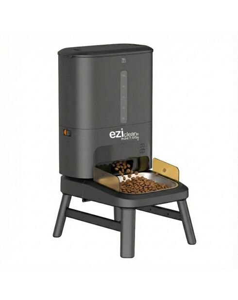 Distributeur de croquettes connecté pour chiens antharcite - 66x34.5x42 cm