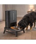 Distributeur de croquettes connecté pour chiens antharcite - 66x34.5x42 cm