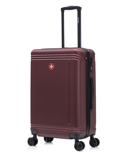 Set van 2 Burgundy Gstaad weekend- en hutkoffers - 66x43x26 cm