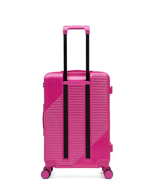 3er-Set Weekend-, Kabinen- und Kabinenkoffer XS Wohlen rosa - 65x42,5x26 cm
