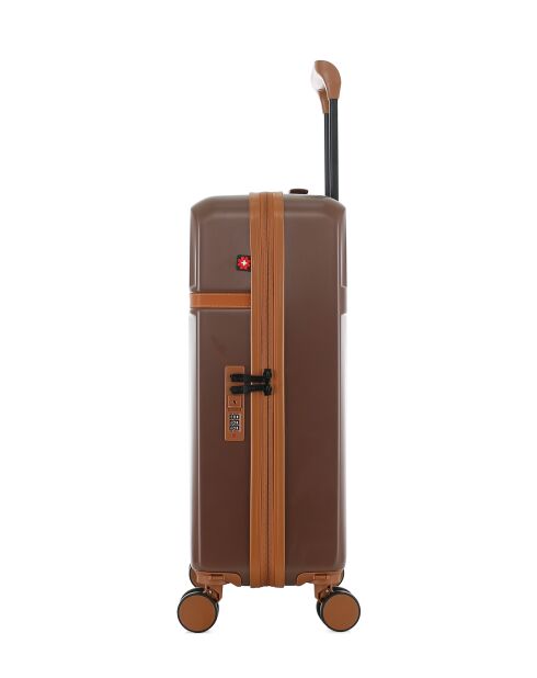 Zermatt medium stay koffer donkerbruin - 59,5x38,5x21,5 cm