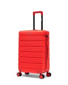 Lot De 2 Valises Weekend Et Cabine Lugano rouge - 65x42,5x26 cm