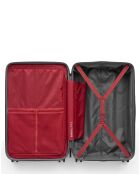 Lot De 2 Valises Weekend Et Cabine Lugano rouge - 65x42,5x26 cm