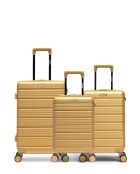 3er-Set Weekend-, Kabinen- und Kabinenkoffer XS Lugano beige - 65x42,5x26 cm