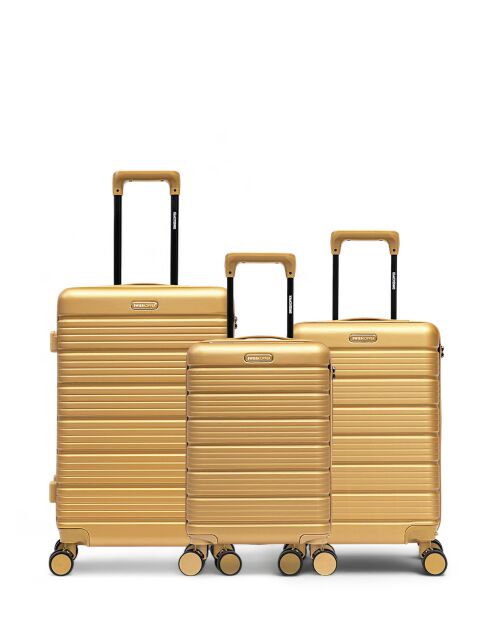 3er-Set Weekend-, Kabinen- und Kabinenkoffer XS Lugano beige - 65x42,5x26 cm