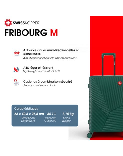 Fribourg Honey Koffer voor middelgroot verblijf - 66x42,5x25,5 cm