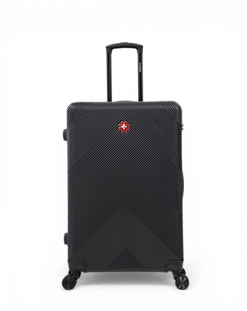 Lot De 3 Valises Grand Format, Weekend Et Cabine Olten noir - 76,5x49x29,5 cm