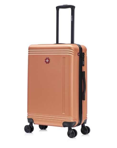 Lot De 2 Valises Weekend Et Cabine Gstaad orange - 66x43x26 cm
