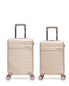 Set di 2 valigie da cabina XS Wohlen beige - 60x42,5x26 cm