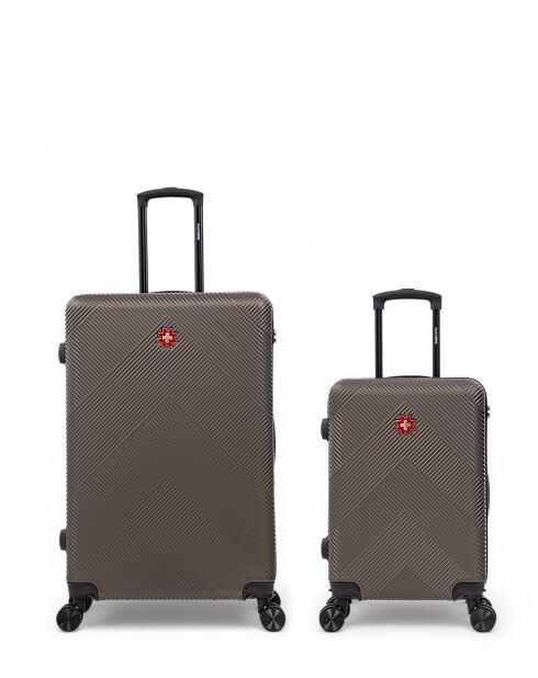 Set di 2 valigie grandi Olten Cafe e cabina - 76,5x49x29,5 cm