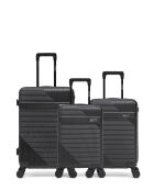 Lot De 3 Valises Weekend, Cabine Et Cabine XS Wohlen noir - 65x42,5x26 cm