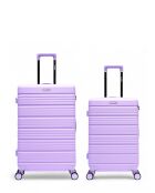 Set di 2 valigie grandi e weekend Lugano viola - 75x47,5x29 cm