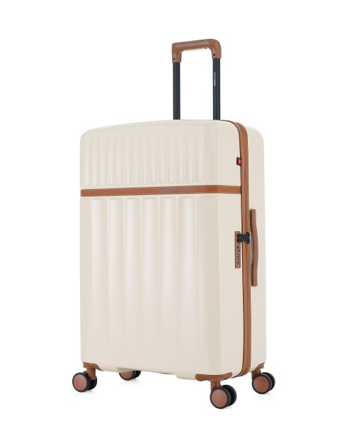 Set De 4 Valise Zermatt ecru - 76,5x49x29 cm