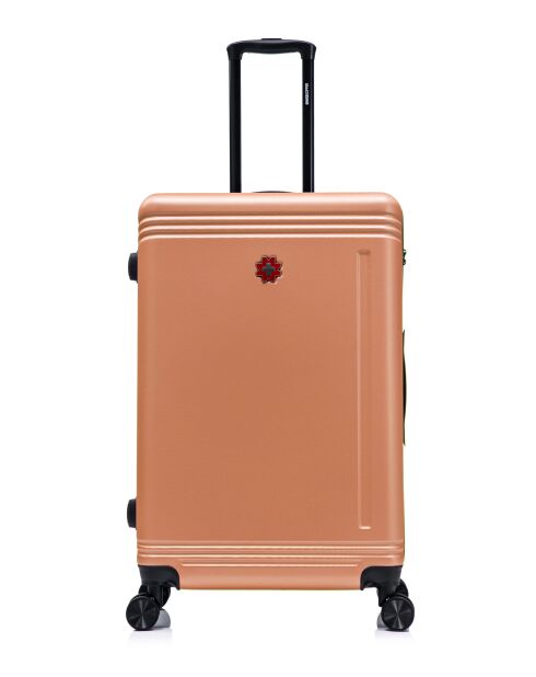 Lot De 3 Valises Grand Format, Weekend Et Cabine Gstaad orange - 75x49x29 cm