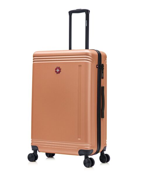 Lot De 3 Valises Grand Format, Weekend Et Cabine Gstaad orange - 75x49x29 cm