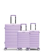 Set di 3 valigie grandi, Cabina e Cabina XS Lugano viola - 75x47,5x29 cm