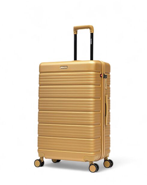 Set mit 3 großen Koffern, Weekend und Cabin XS, Lugano, beige, 75 x 47,5 x 29 cm