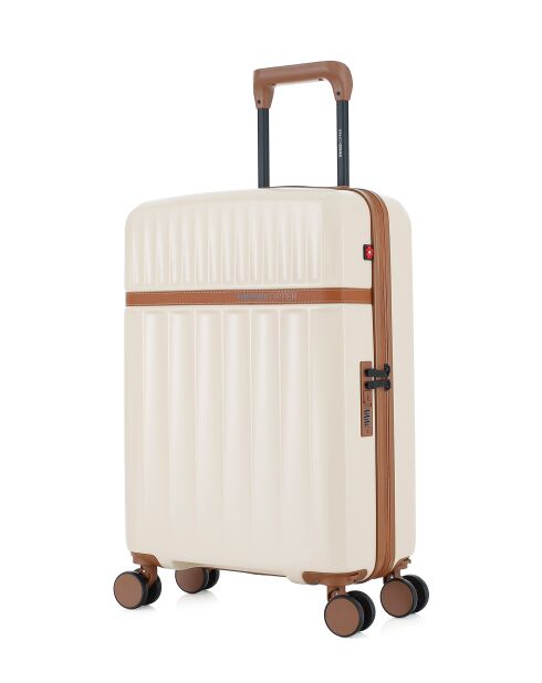 Valise Moyen Séjour Zermatt ecru - 59,5x38,5x21,5 cm