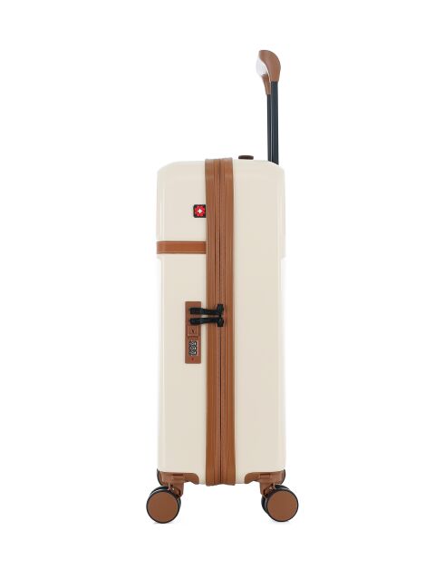Valise Moyen Séjour Zermatt ecru - 59,5x38,5x21,5 cm
