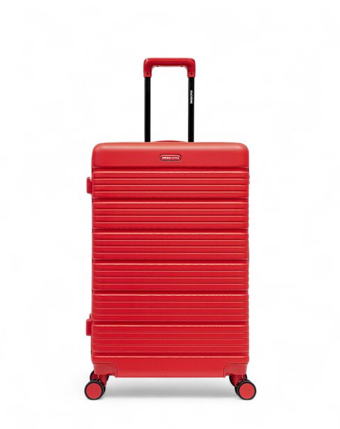 Set de 2 maletas de gran formato y fin de semana Lugano rojo - 75x47,5x29 cm