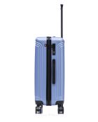 Set mit 3 großen Koffern, Weekend und Kabine Gstaad blau - 75x49x29 cm