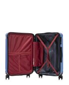 Set mit 3 großen Koffern, Weekend und Kabine Gstaad blau - 75x49x29 cm