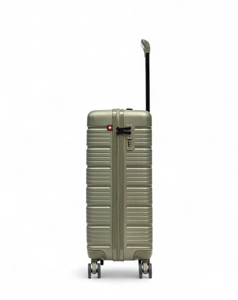 Lugano olivgrüner Kabinenkoffer - 51,5x32x19,5 cm
