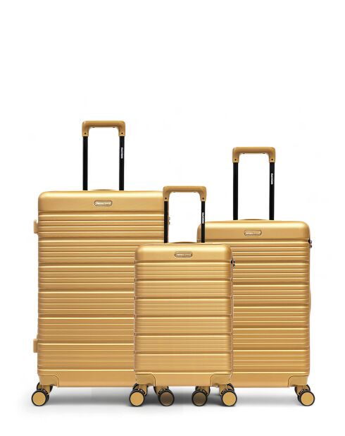 Set mit 3 großen Koffern, Wochenende und Kabine, Lugano, beige, 75 x 47,5 x 29 cm