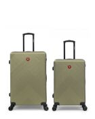 Juego de 2 maletas Olten Olive grandes y de fin de semana, 76,5 x 49 x 29,5 cm
