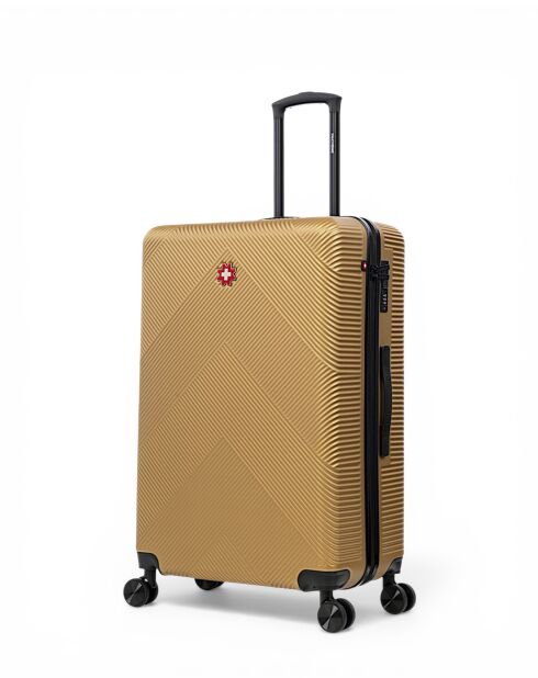 Set van 2 grote en weekendkoffers Olten beige - 76,5x49x29,5 cm