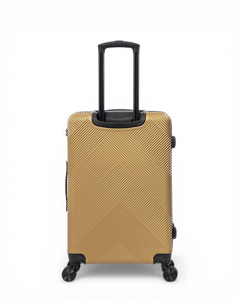 Set van 2 grote en weekendkoffers Olten beige - 76,5x49x29,5 cm