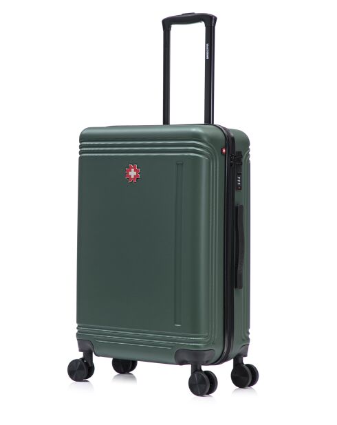 Gstaad Mittelgroßer Reisekoffer grün - 65x43x26 cm