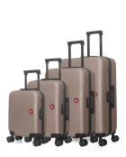 Set De 4 Valise SPIEZ rose dore - 75x47x29 cm