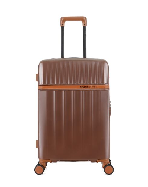 Valigia a soggiorno media Zermatt marrone scuro - 67x42,5x26 cm