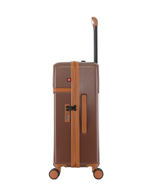 Valigia a soggiorno media Zermatt marrone scuro - 67x42,5x26 cm
