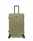 Juego de 3 maletas grandes, para fin de semana y cabina Olten olive, 76,5 x 49 x 29,5 cm