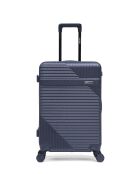 Set van 2 donkerblauwe Wohlen weekend- en hutkoffers - 65x42,5x26 cm