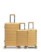 Set mit 3 großen Koffern, Cabin und Cabin XS, Lugano, beige, 75 x 47,5 x 29 cm