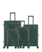 Set mit 4 großen Koffern, Weekend, Cabin und Cabin XS Fribourg, dunkelgrün — 75 x 47,5 x 29 cm
