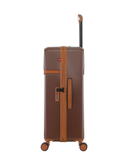 Set van 2 grootformaat koffers And Weekend Zermatt donkerbruin - 76,5x49x29 cm