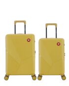 Set van 2 cabine- en hutkoffers XS Fribourg miel - 60x42,5x26 cm