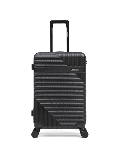 Lot De 2 Valises Weekend Et Cabine Wohlen noir - 65x42,5x26 cm