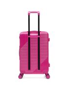 Set mit 3 großen Koffern, Weekend und Kabine Wohlen rosa - 75x47,5x29 cm