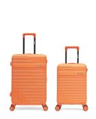 Lot De 2 Valises Weekend Et Cabine XS Wohlen orange - 65x42,5x26 cm