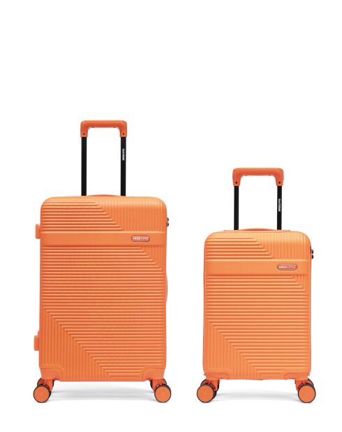 Lot De 2 Valises Weekend Et Cabine XS Wohlen orange - 65x42,5x26 cm