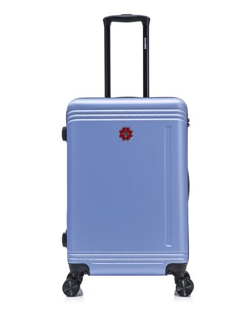Valigia a soggiorno media blu Gstaad - 65x43x26 cm