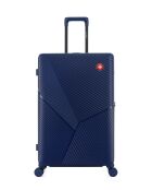 Set van 2 grote koffers en cabine Fribourg donkerblauw - 75x47,5x29 cm