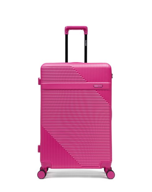 Set aus 2 großen Koffern und Wochenendkoffern Wohlen rosa - 75x47,5x29 cm